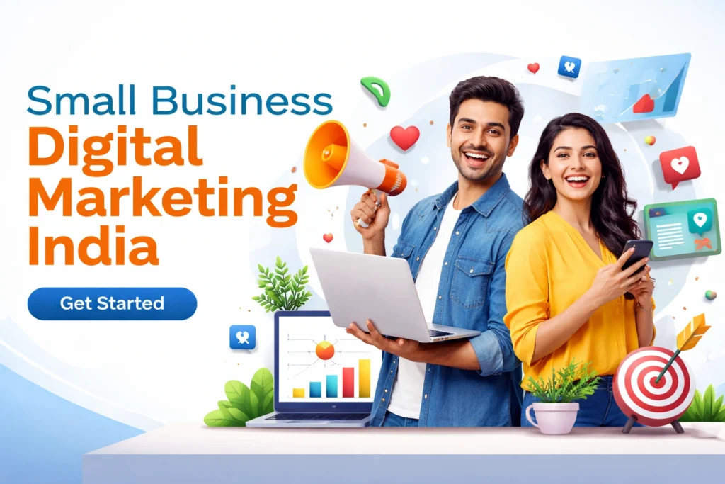 Small business digital marketing in India, transforming how startups and local firms attract customers online.