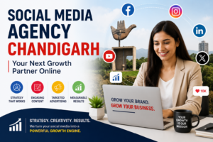 Social Media Agency Chandigarh helping businesses grow online through social media marketing, content creation, paid advertising, and brand-building strategies.